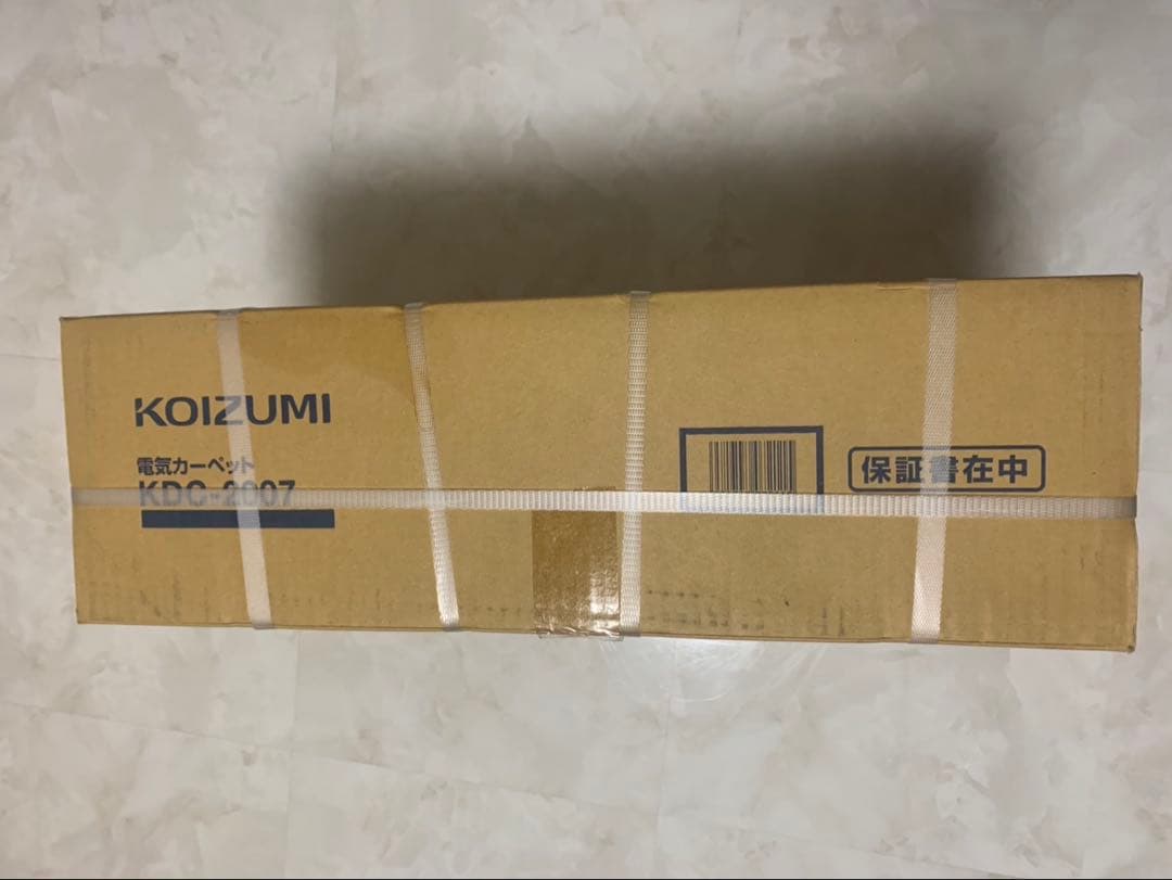 新品未使用　コイズミ 電気カーペット KDC-2007 2畳　カバー1枚付