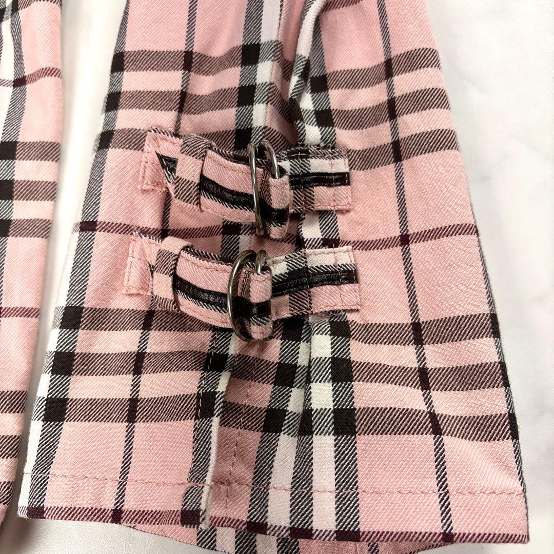 バーバリーブルーレーベル クロップドパンツ ピンク 38