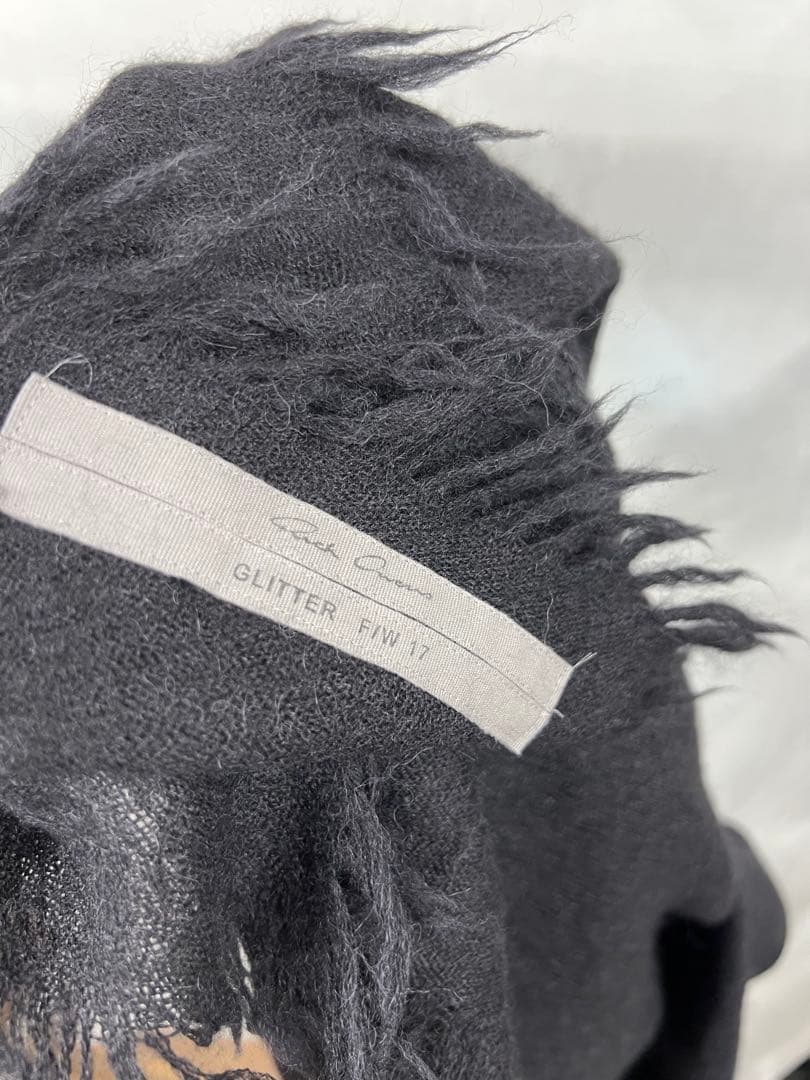 Rick Owens ブラック ストール Glitter