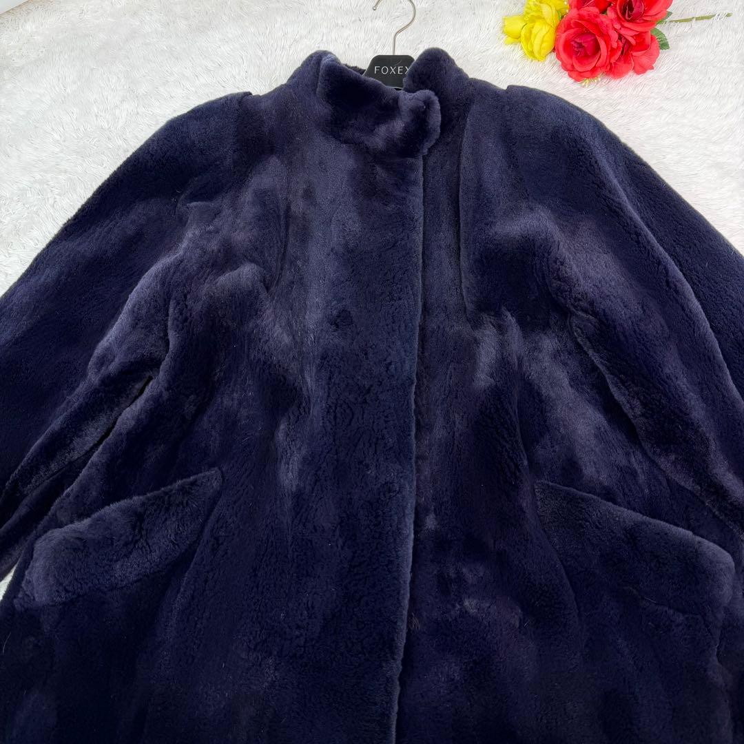 FUKUI FUR シェアード 肉厚 コート リアルファー 本毛皮 デザイン◎