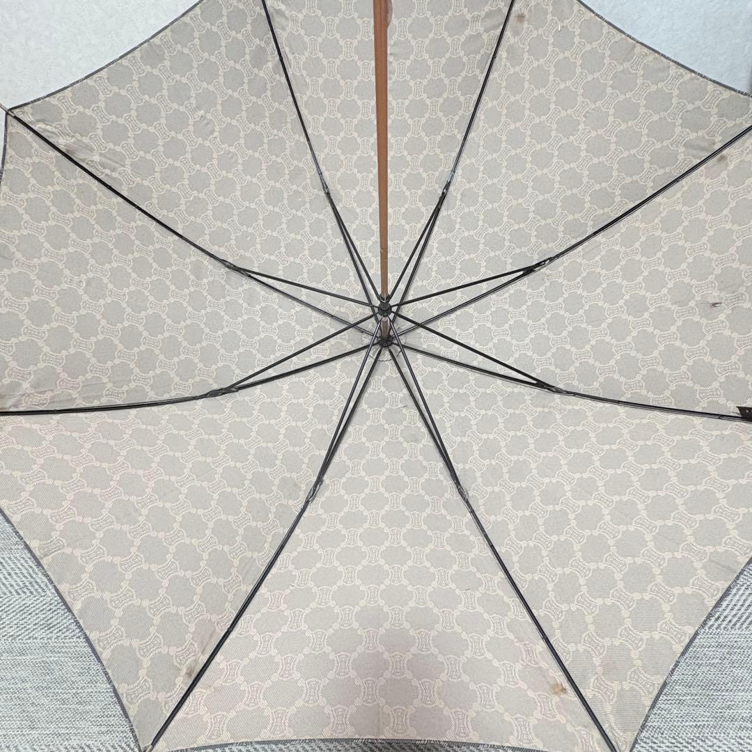 CELINE セリーヌ　マカダム　トリオンフ総柄　晴雨兼用小傘