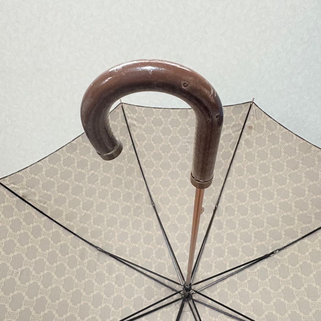 CELINE セリーヌ　マカダム　トリオンフ総柄　晴雨兼用小傘