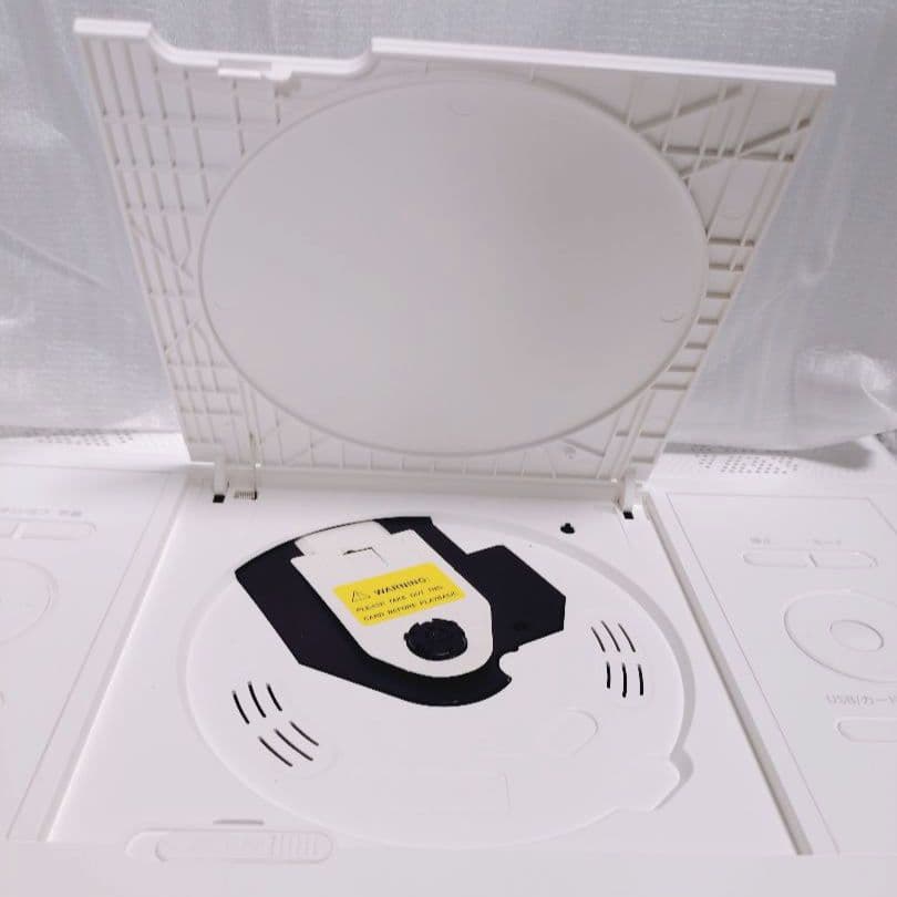 ポータブルDVDプレーヤー 16.9型 CDプレーヤー 14.1インチ液晶 白