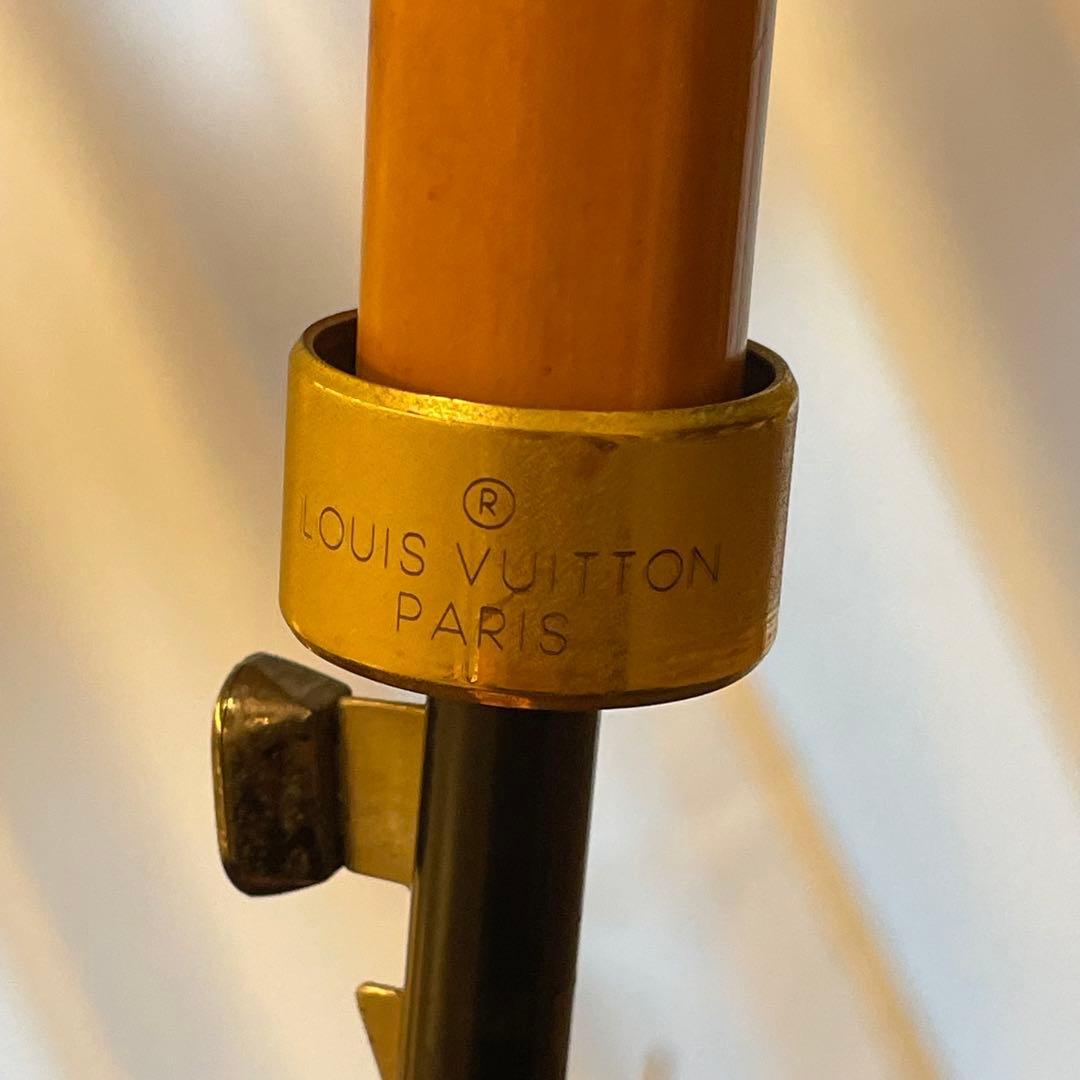 ルイヴィトン モノグラム パラプルュイジブレ 傘 90cm 7本骨 ブラウン