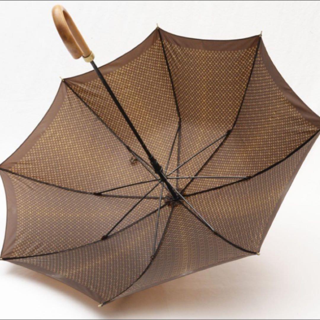 ルイヴィトン モノグラム パラプルュイジブレ 傘 90cm 7本骨 ブラウン