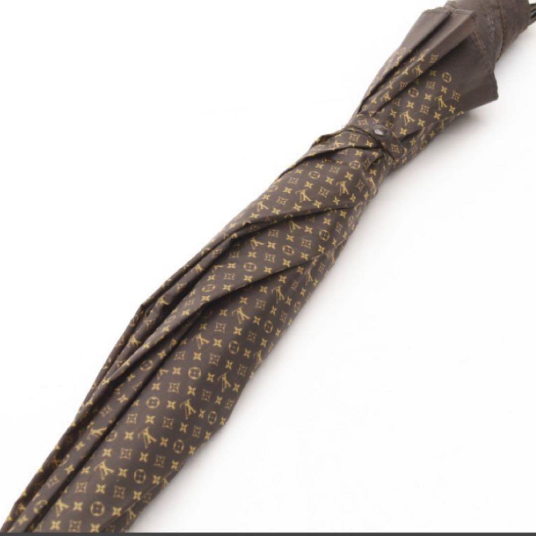 ルイヴィトン モノグラム パラプルュイジブレ 傘 90cm 7本骨 ブラウン