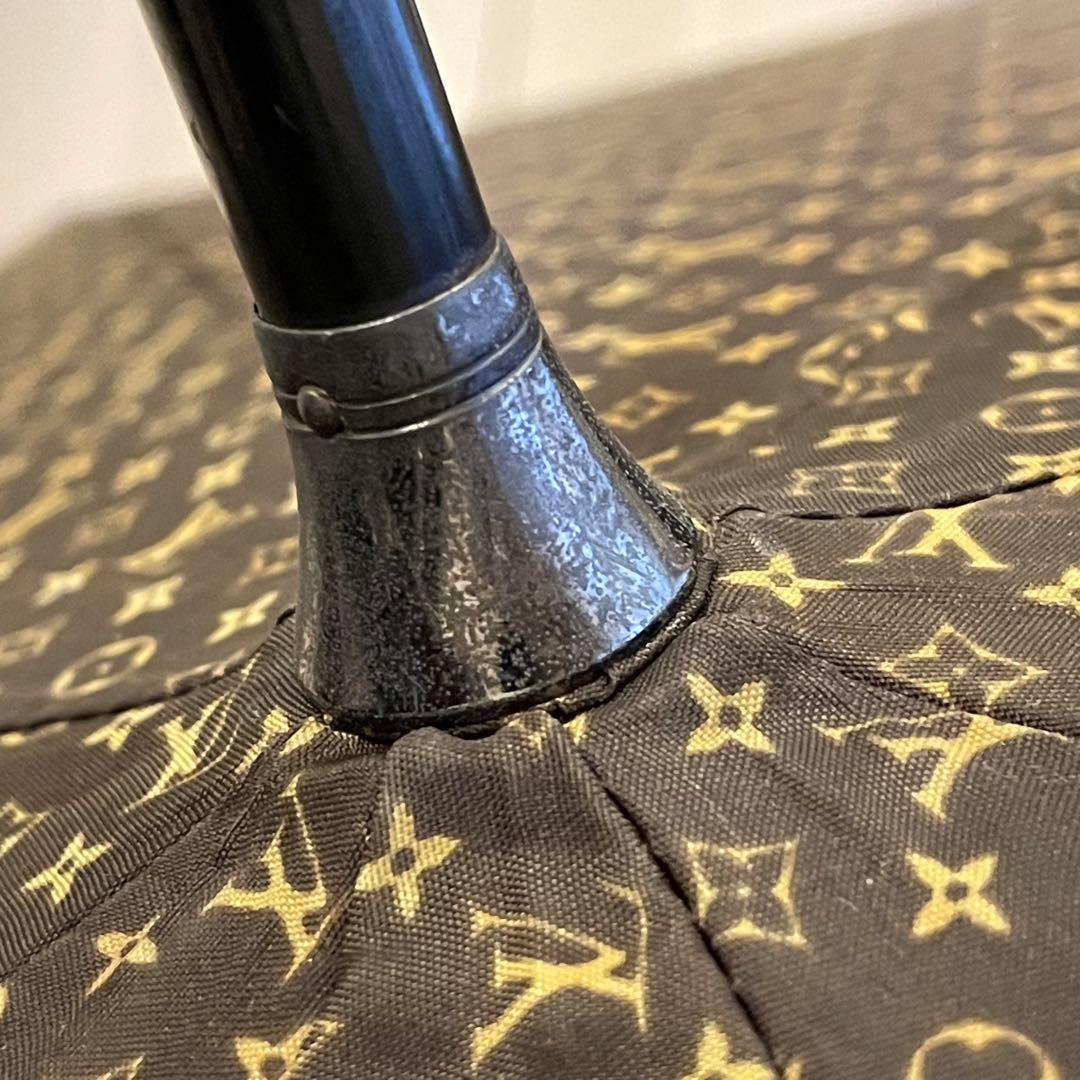 ルイヴィトン モノグラム パラプルュイジブレ 傘 90cm 7本骨 ブラウン