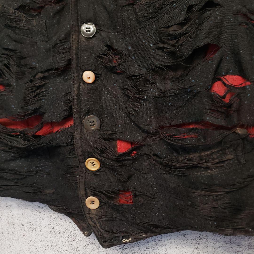 トップス France antique gilet original processing