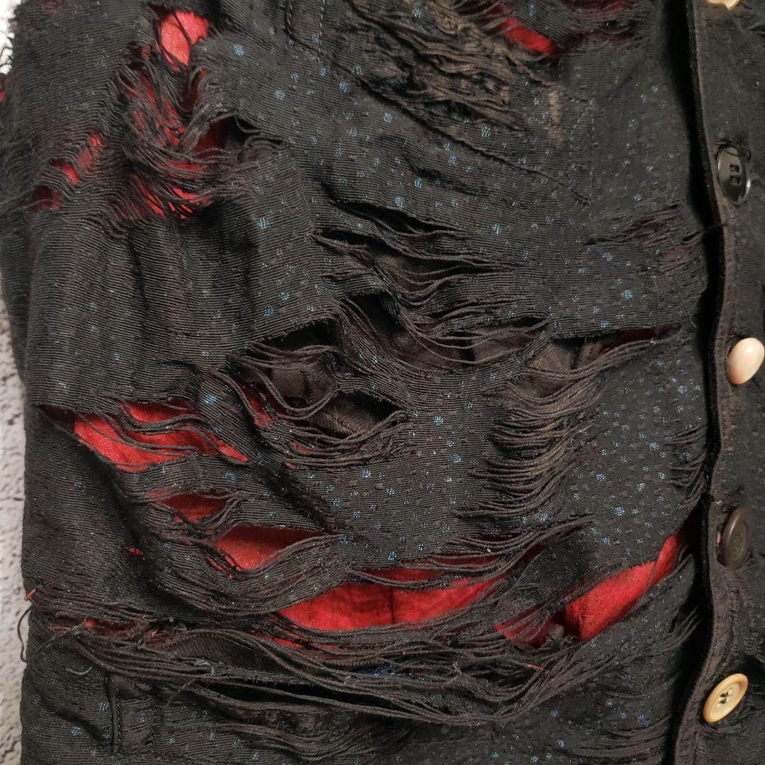 トップス France antique gilet original processing