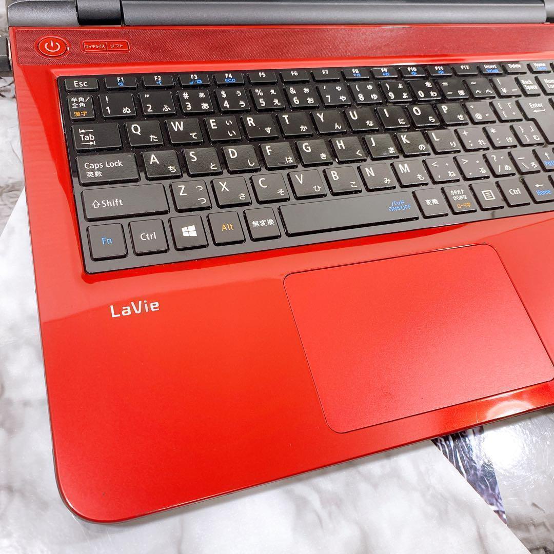 可愛い赤❤薄型ノートパソコン✨大容量✨新品SSD512G✨ Windows11