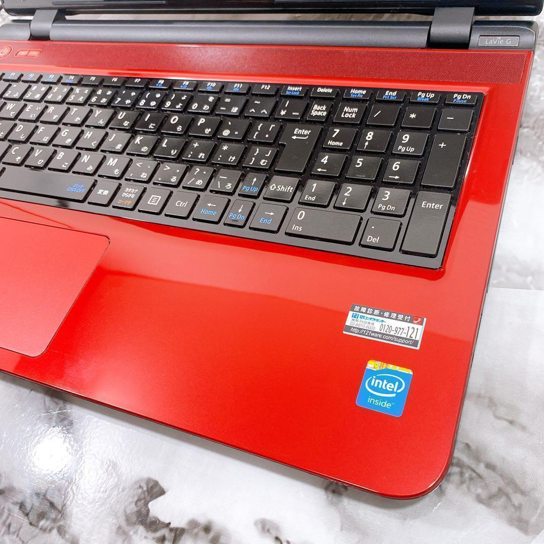 可愛い赤❤薄型ノートパソコン✨大容量✨新品SSD512G✨ Windows11