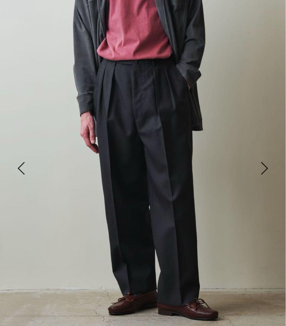 新品 steven alan ウール イン ツープリーツ ドレス　ワイド　パンツ