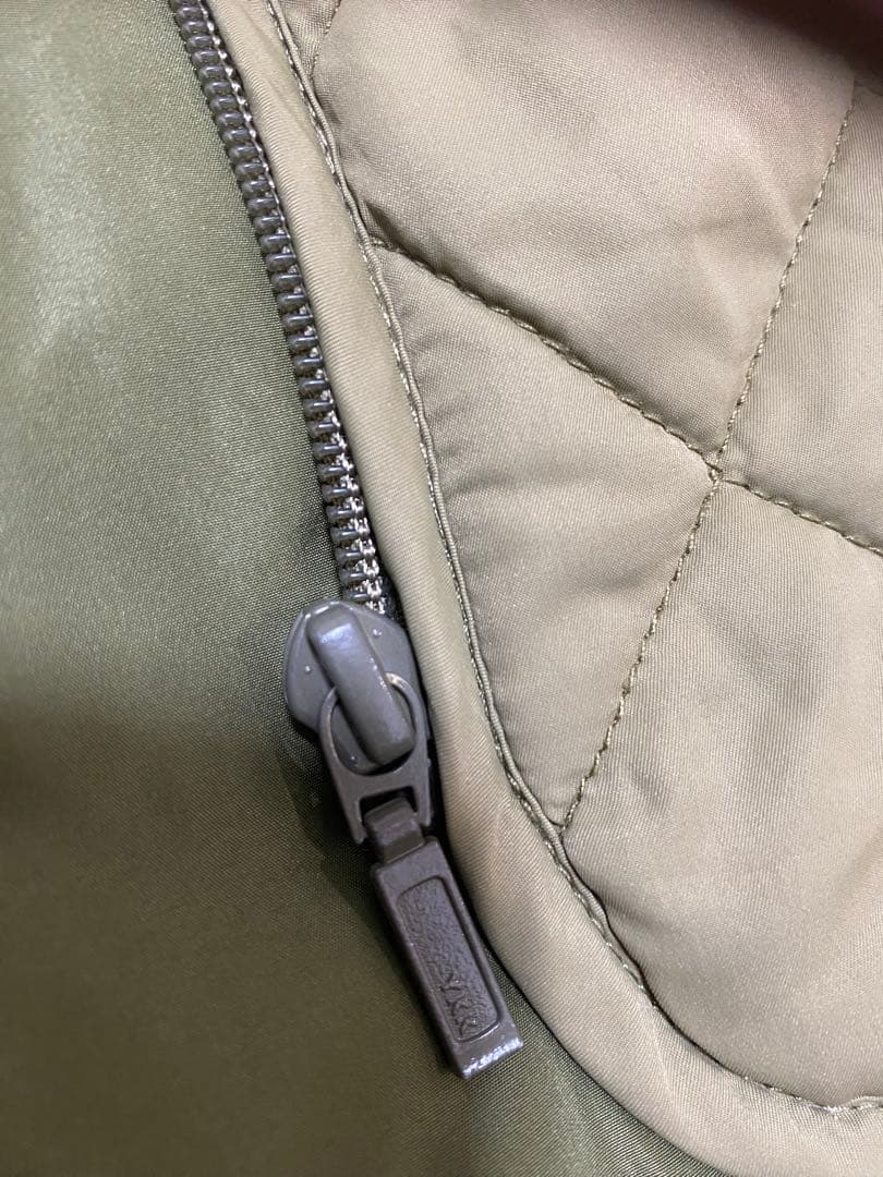 スウィートマミー キルティング ママコート 抱っこ おんぶ カーキ L