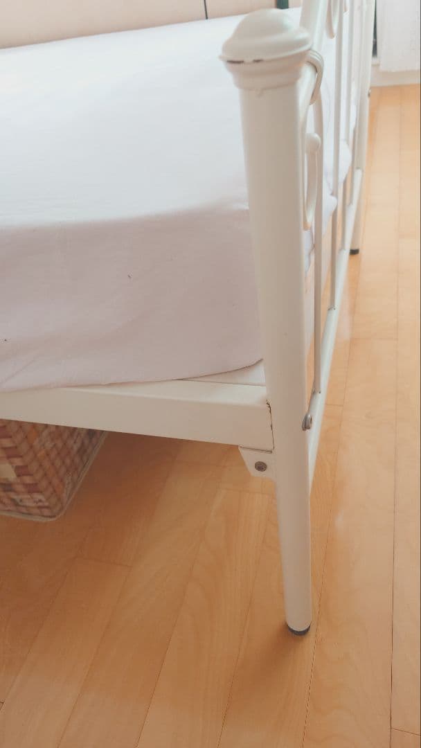 【姫系家具】姫系ベッド・ワイヤーベッド白・ベッドフレーム