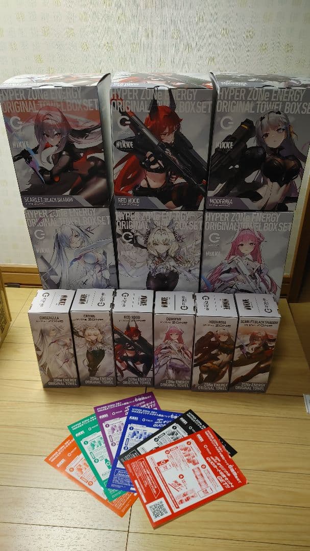 勝利の女神 NIKKE G ZONE NIKKE タオル ボックスセット 全種類