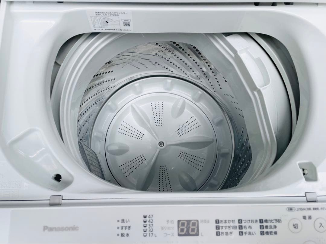 送料無料■美品■パナソニック 全自動洗濯機 5kg NA-F5BE3 2024年