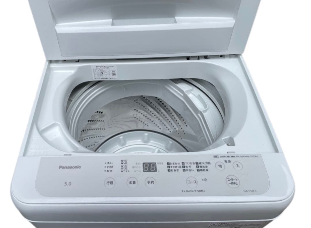 送料無料■美品■パナソニック 全自動洗濯機 5kg NA-F5BE3 2024年