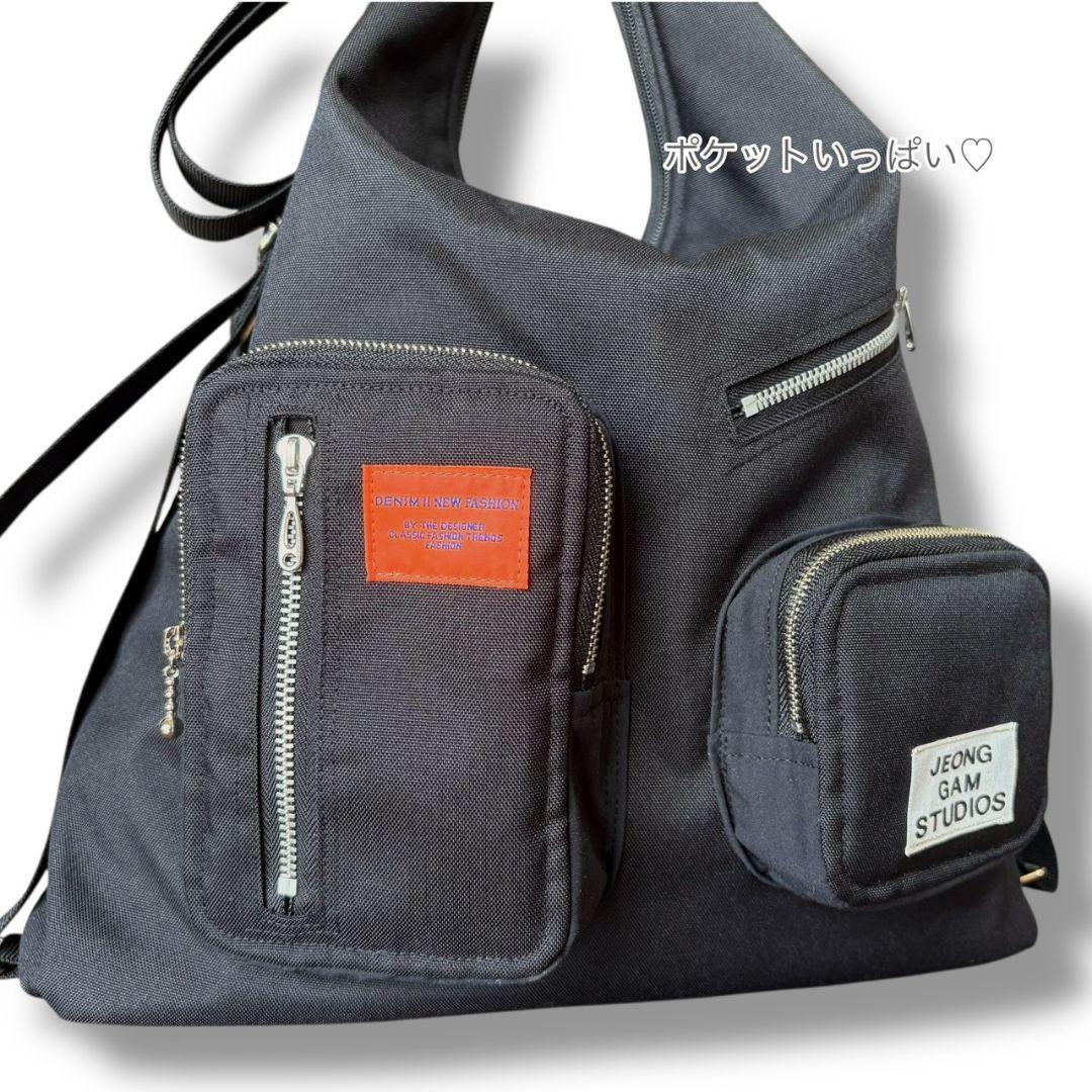 【A4収納可能】3way BAG／コーデュラブラック