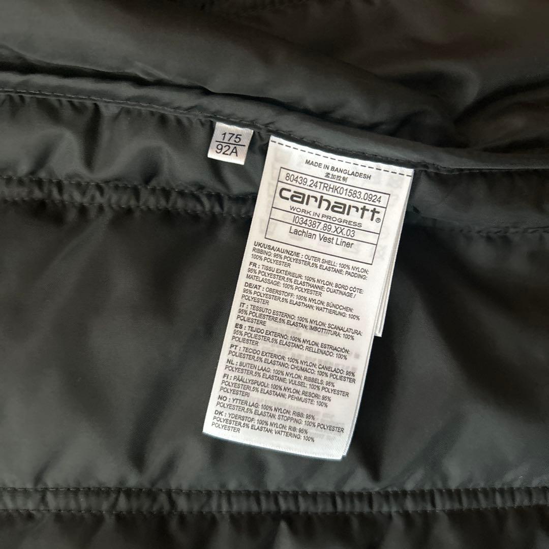 Carhartt ブラック キルティングベスト M