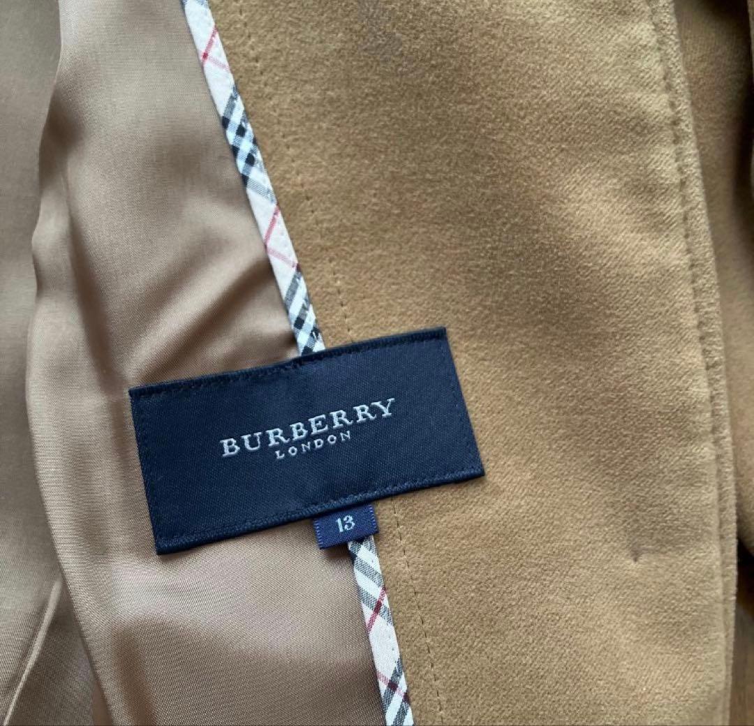 ベージュ バーバリーコート ボタン付き