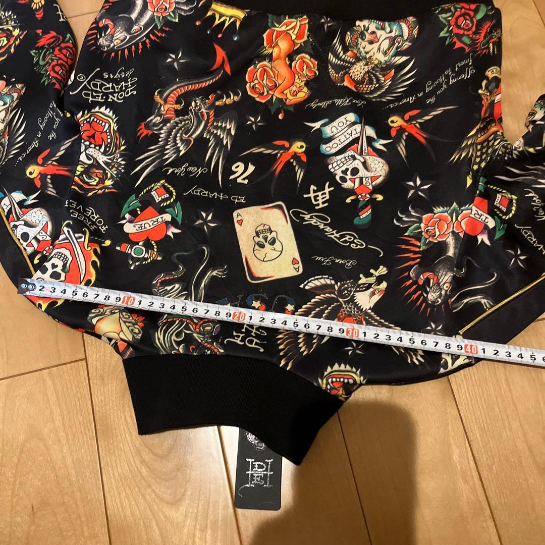 Ed Hardy タトゥー柄 ジップアップパーカー M