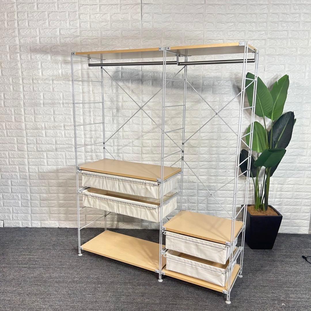 無印良品 ユニットシェルフ ワードローブ 衣類収納 家具 D050