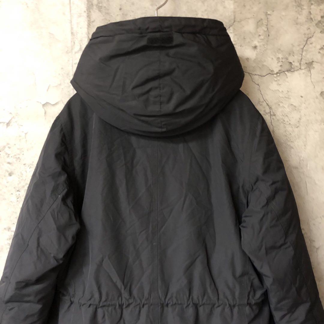刺繍　肩ロゴ　ブラック　M ザノースフェイス　中綿　ナイロンコート