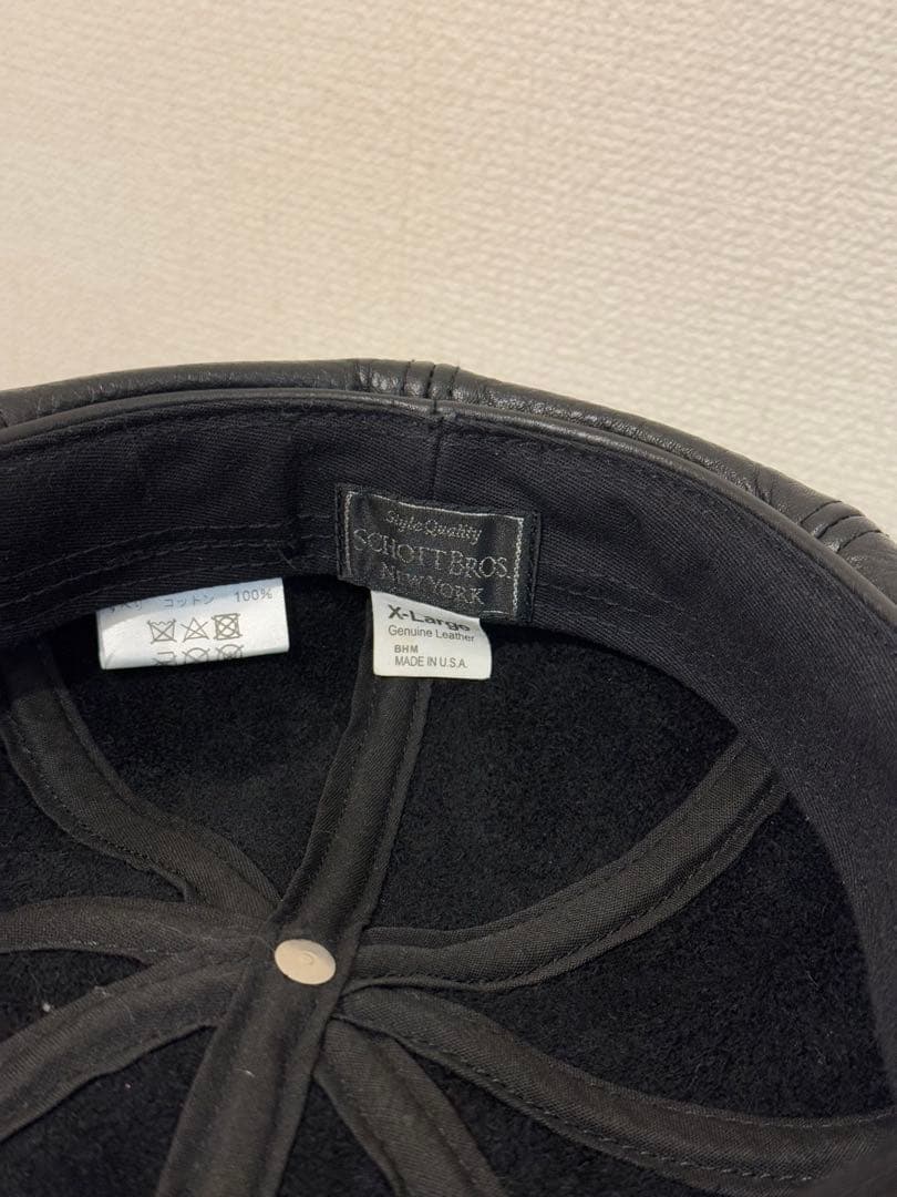美品　schott bros レザーキャスケット　MADE IN USA