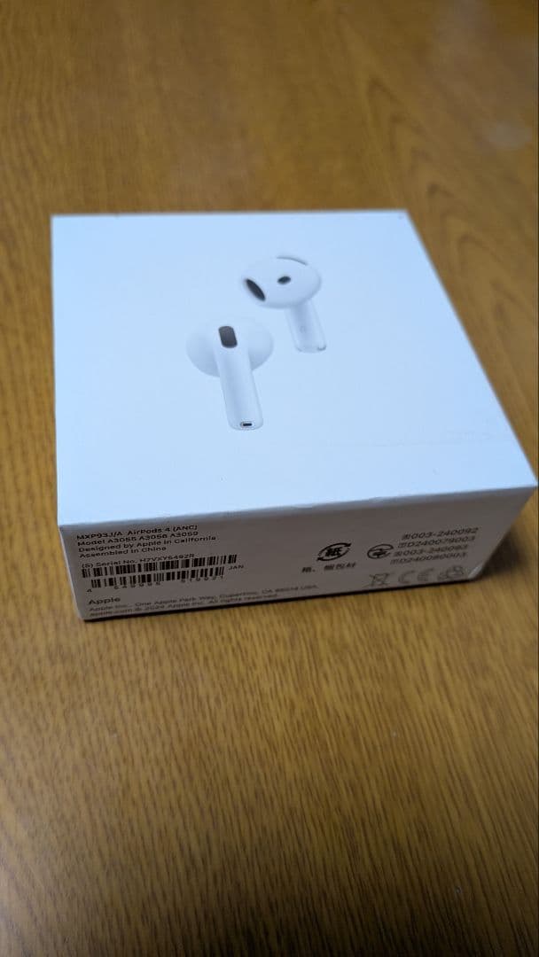 Apple AirPods4 ワイヤレスイヤホン MXP93J/A
