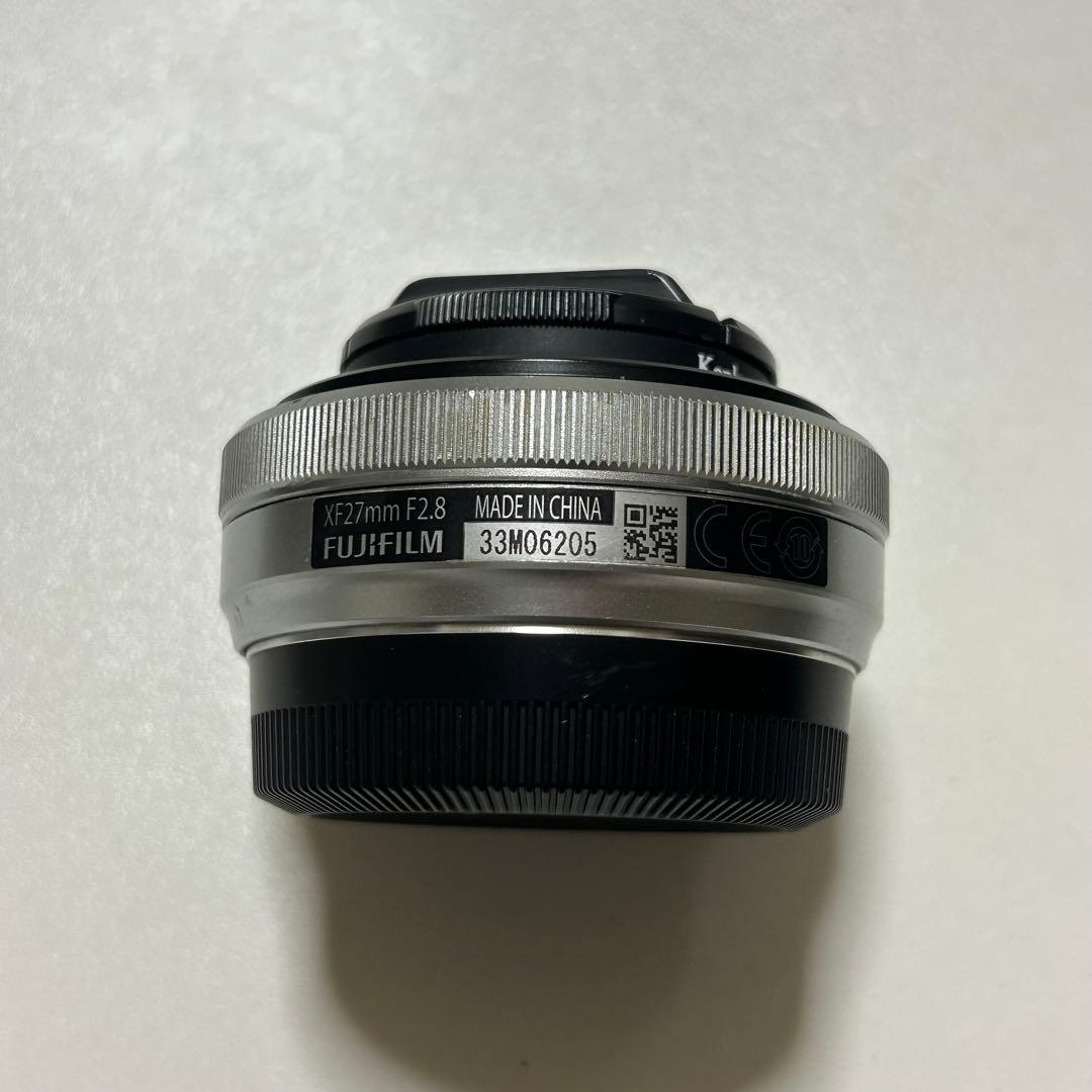 【シルバー】FUJIFILM FUJINON XF 27mm F2.8 レンズ