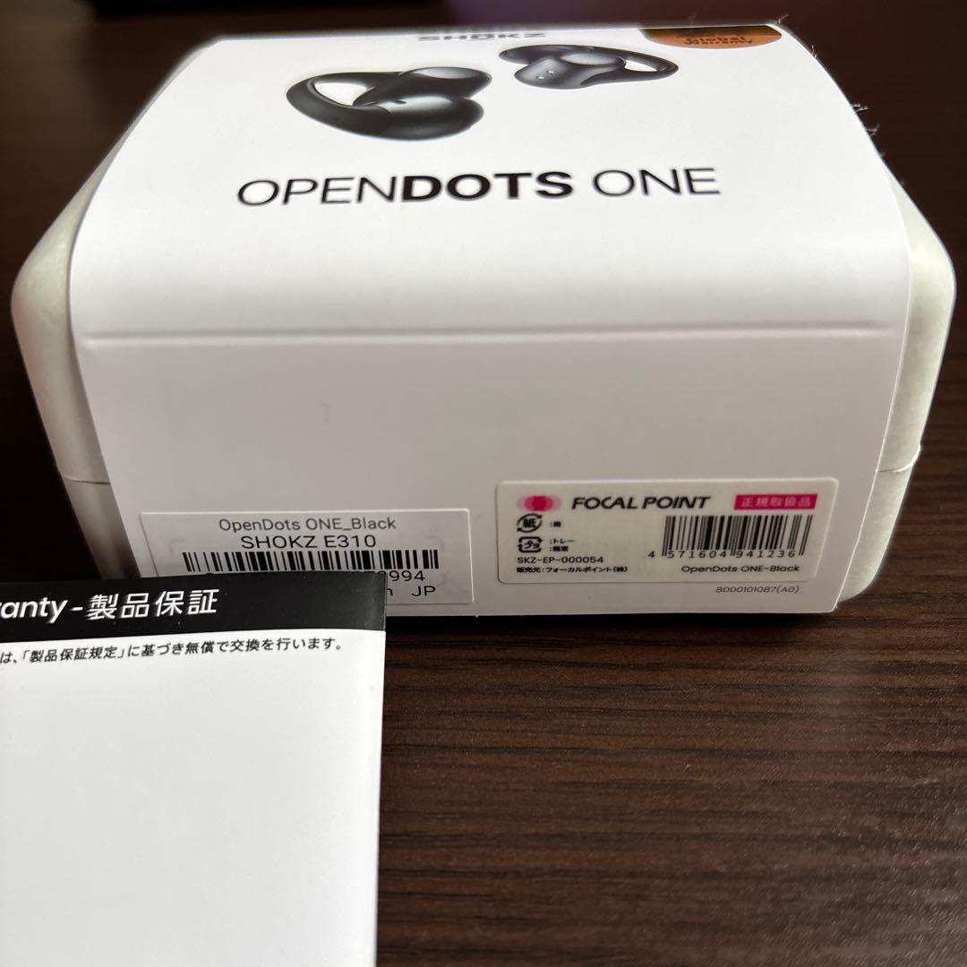 【本日限定値下げ】SHOKZ OpenDots One ブラック