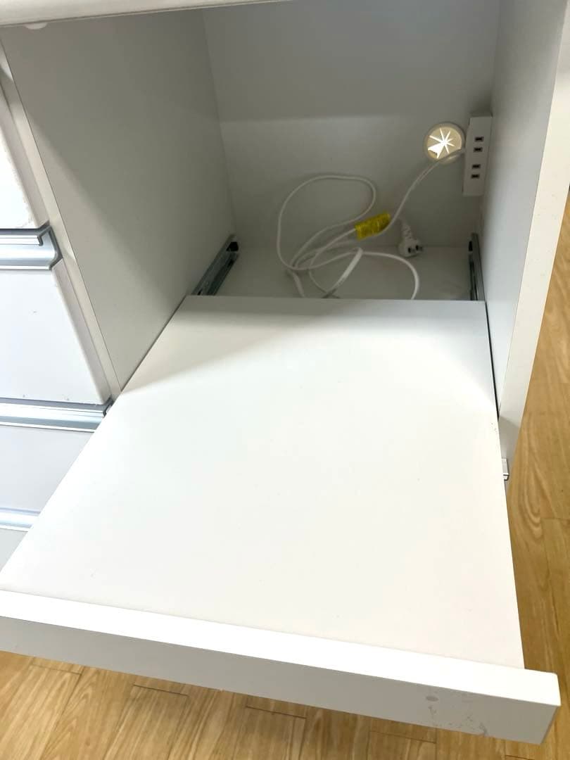 キッチンカウンター 食器棚 幅120cm 高さ100cm モイス付き 大川家具