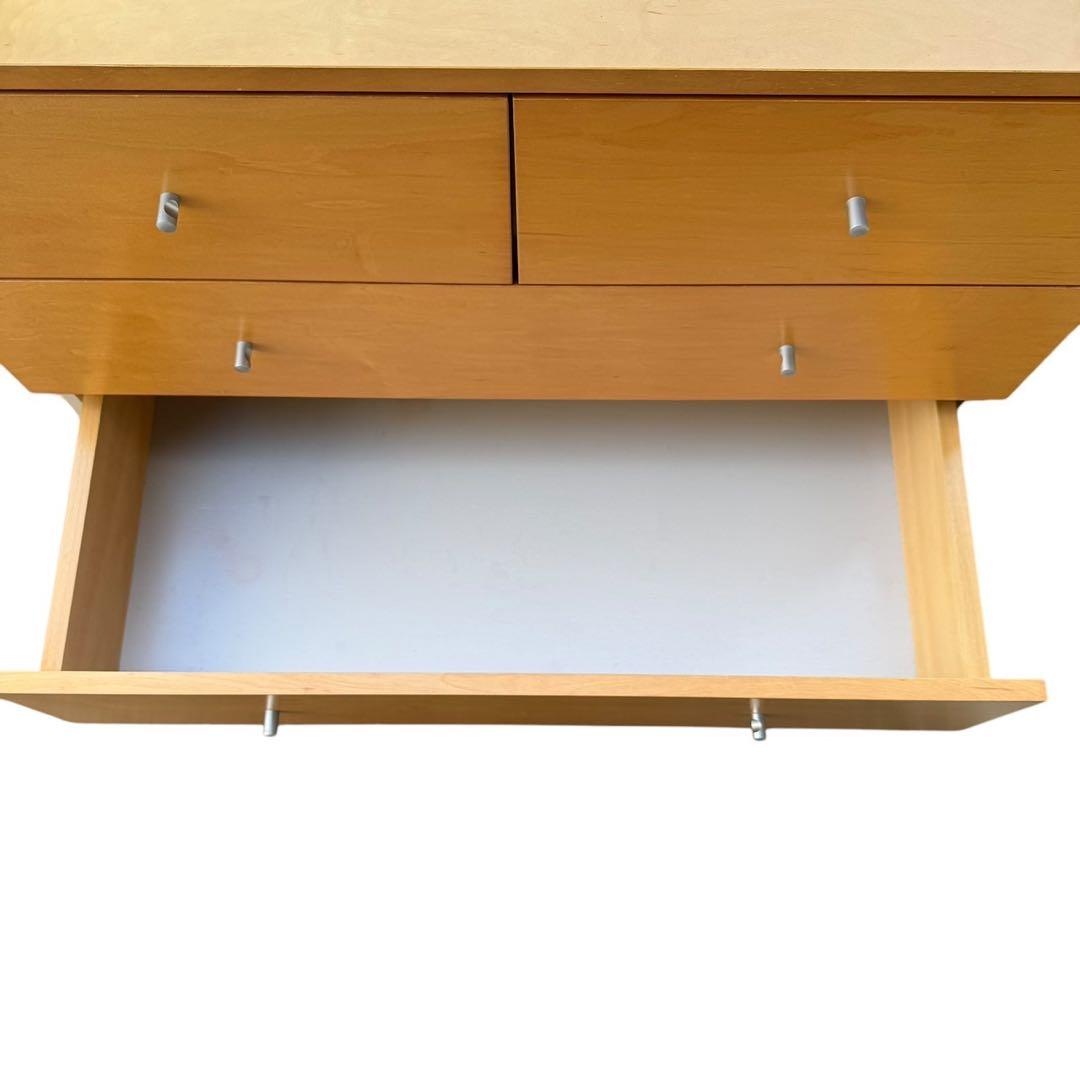 無印良品　木製チェスト　4段ワイド