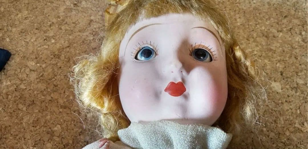 三越ドール　フラーティアイ　大正　昭和　サクラビスク　人形