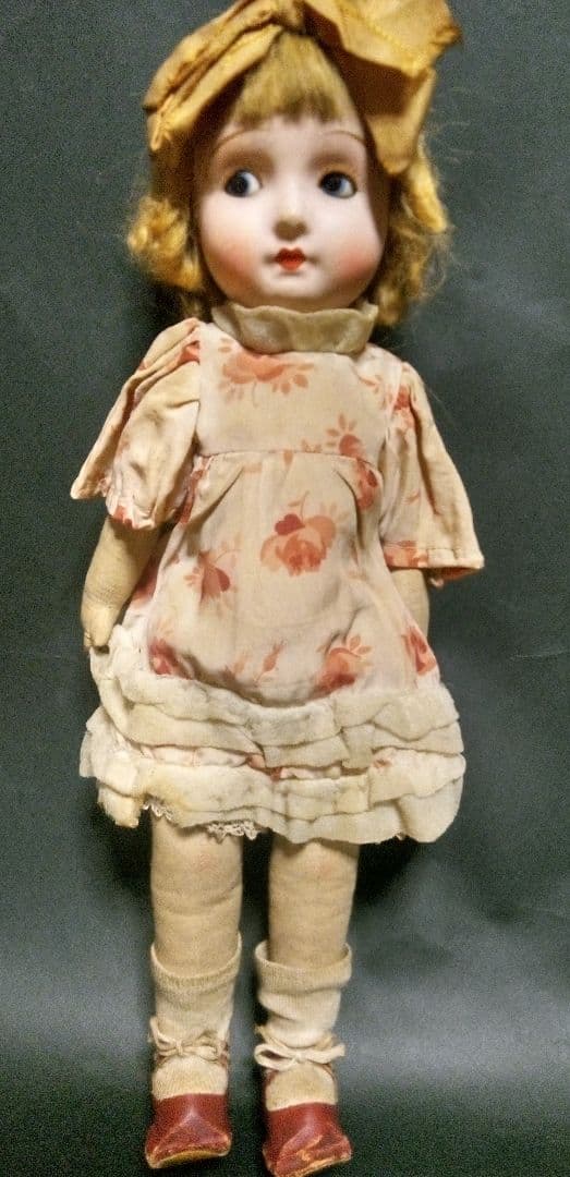 三越ドール　フラーティアイ　大正　昭和　サクラビスク　人形