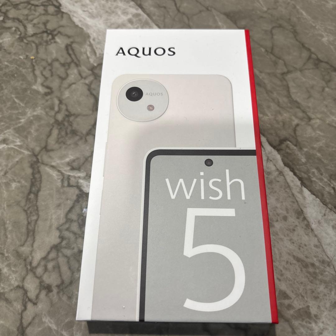 AQUOS wish 5 ホワイト SH-52F
