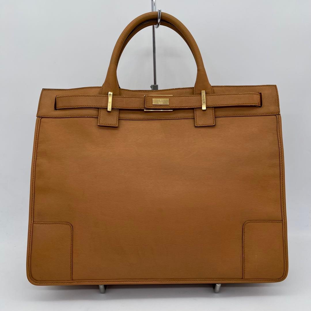 GUCCI ハンドバッグ ビジネスバッグ ゴールド金具 A4可能 本革 男女可能