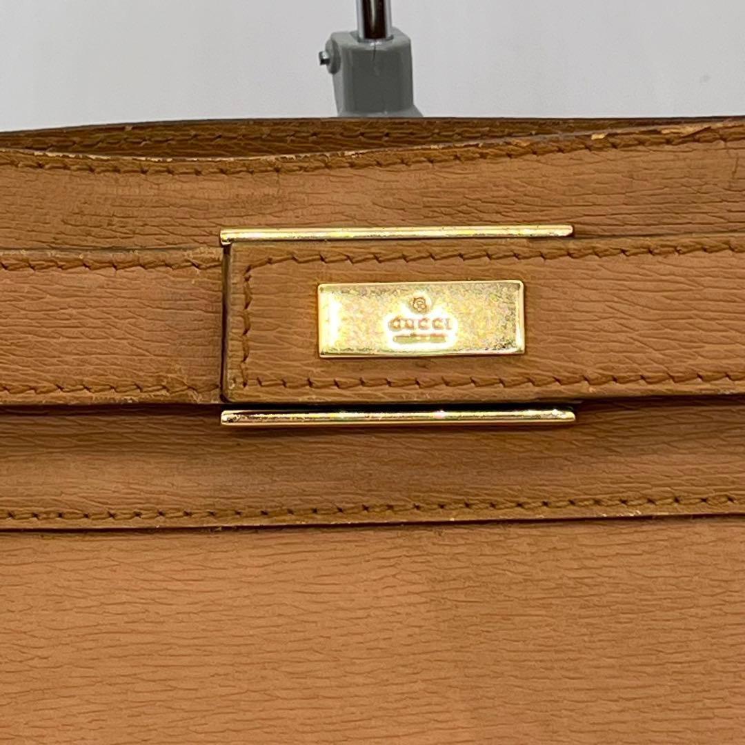 GUCCI ハンドバッグ ビジネスバッグ ゴールド金具 A4可能 本革 男女可能