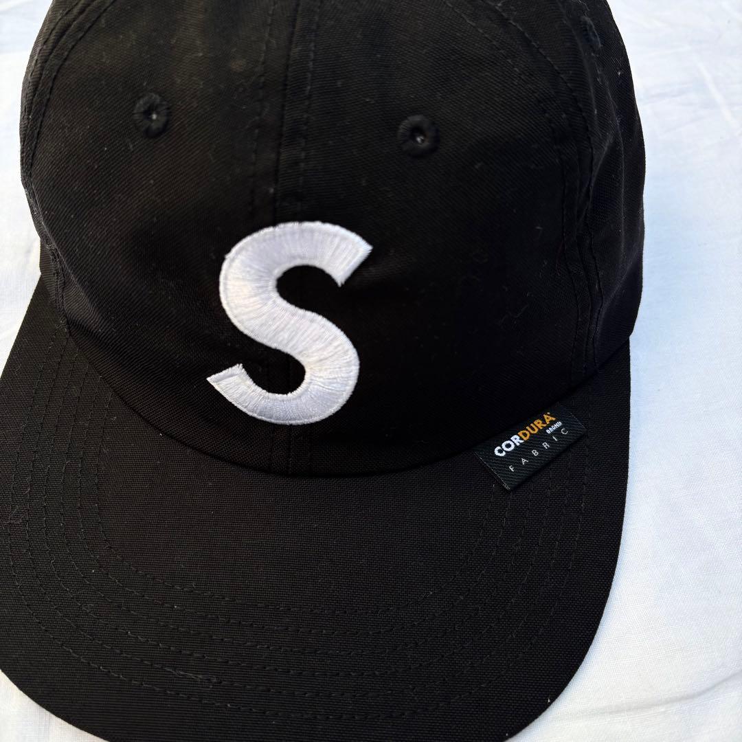 Supreme ブラック キャップ　cordura nylon USA