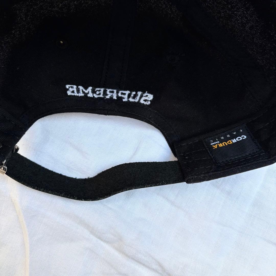 Supreme ブラック キャップ　cordura nylon USA