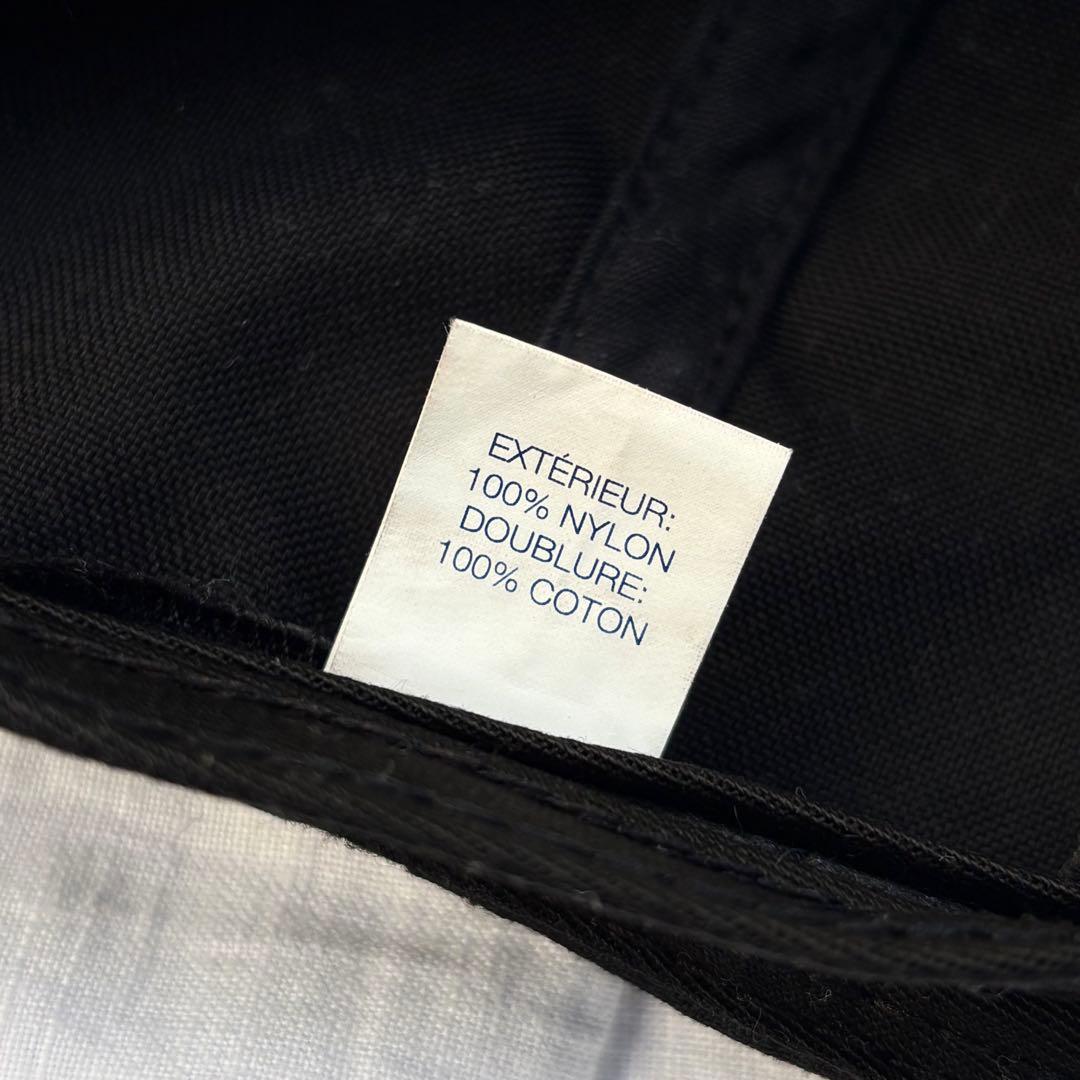 Supreme ブラック キャップ　cordura nylon USA