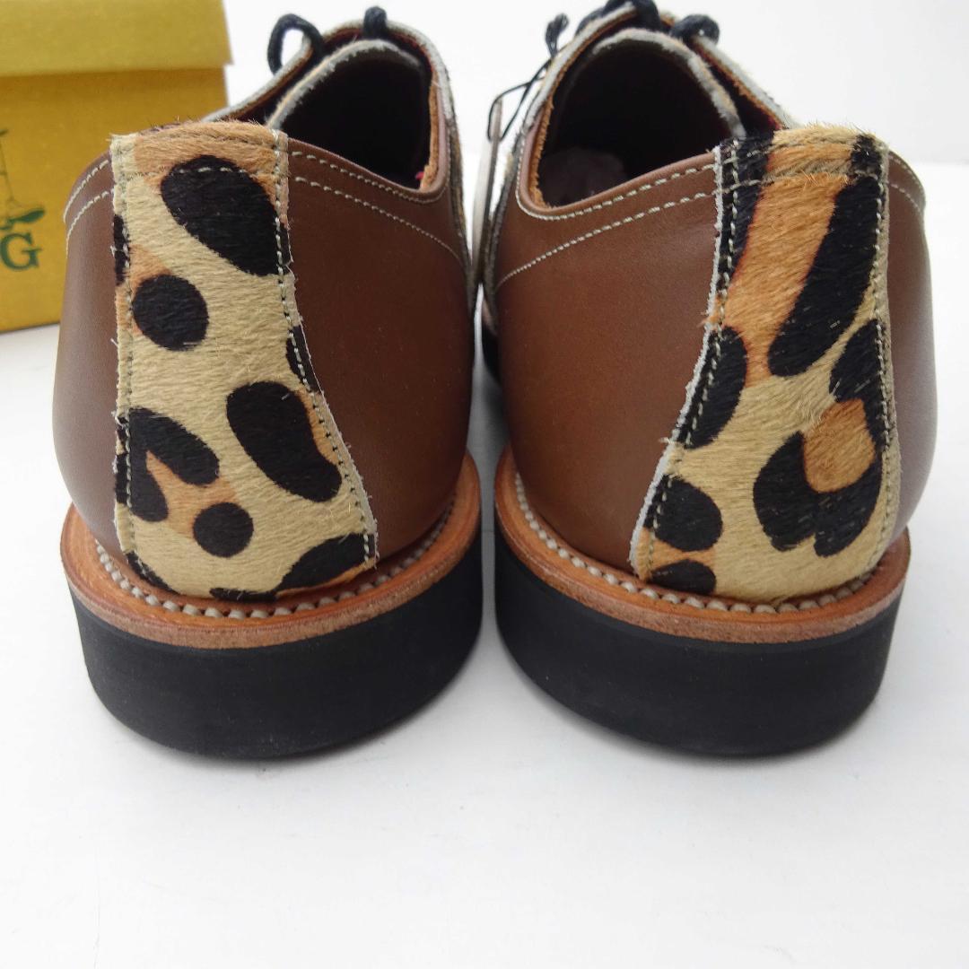 新品希少/限定　REGAL リーガル レオパード豹柄ヒョウ柄サドルシューズ27