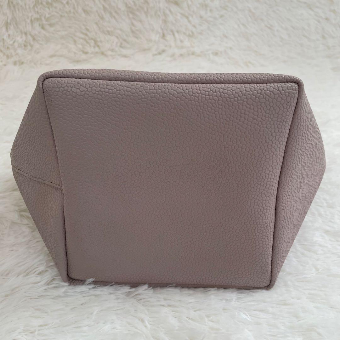 美品 エルベシャプリエ 701GPリュクス舟型トートS ハンドバッグ ピンク