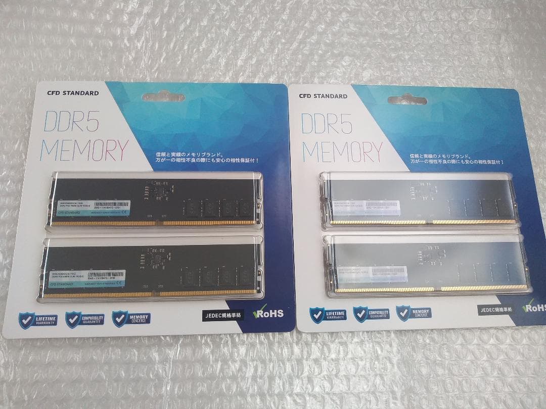 新品 CFD W5U5600CS-16G DDR5 メモリ 4個 合計64GB