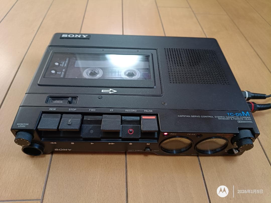 【美品】SONY TC-D5M デンスケ　カセットプレーヤー