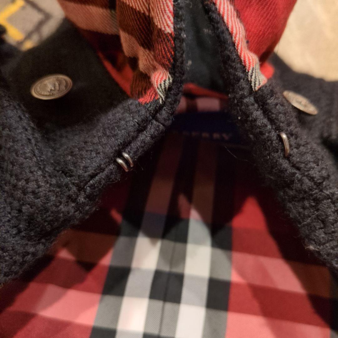 希少 バーバリーブルーレーベル ピーコート ナポレオン ジャケット 黒 S 36