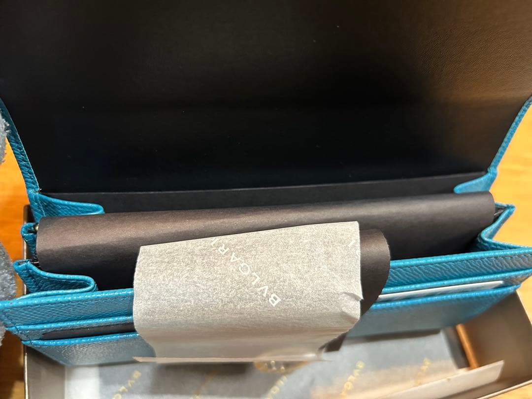 【新品未使用】BVLGARI ターコイズ 長財布