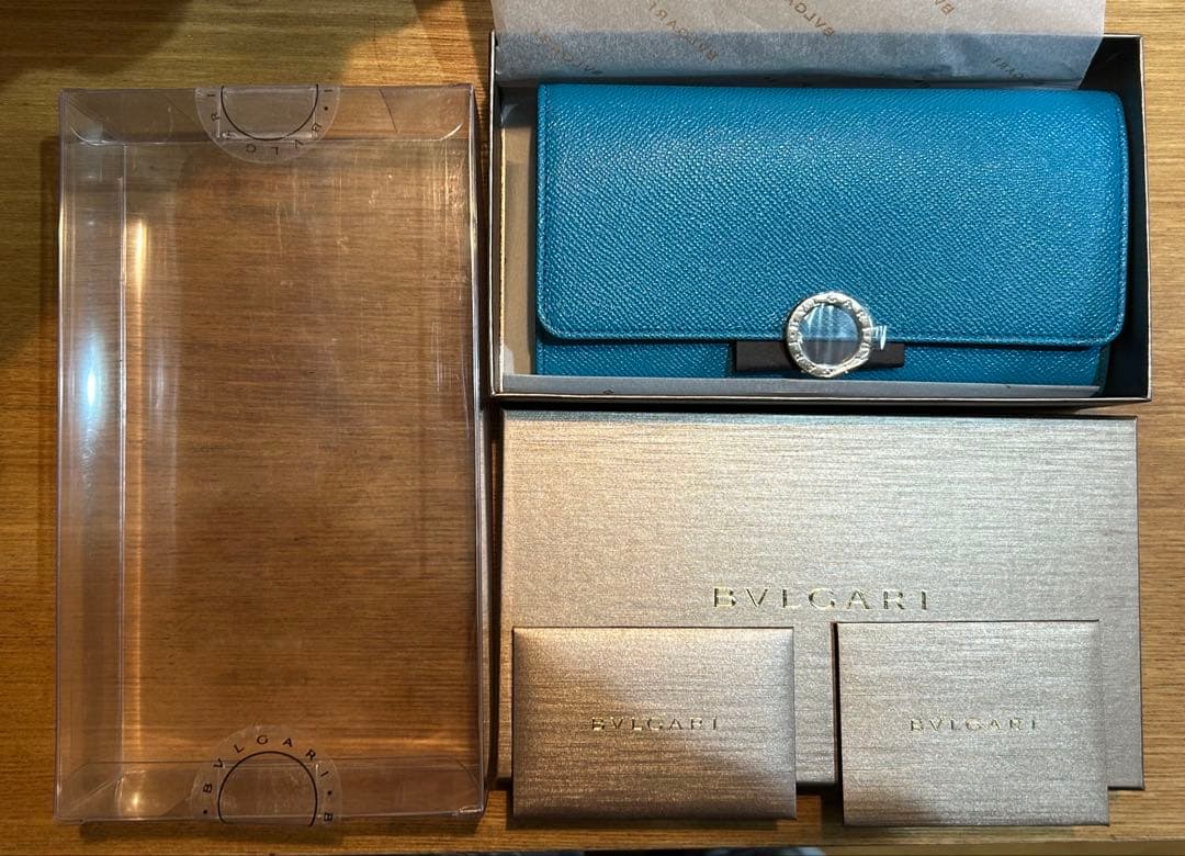 【新品未使用】BVLGARI ターコイズ 長財布