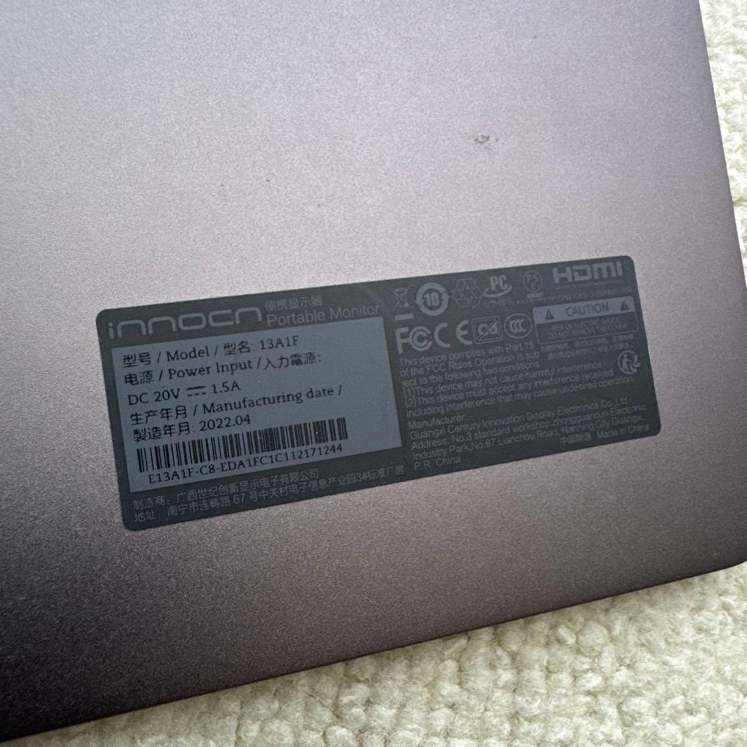 INNOCN 13A1F 13.3インチ モバイルモニター 有機EL