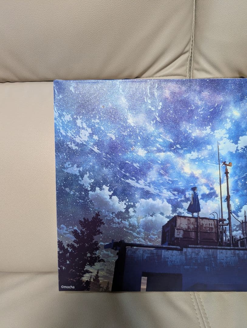 mocha　モカ　キャンバスアート　星溜り　直筆サイン入り